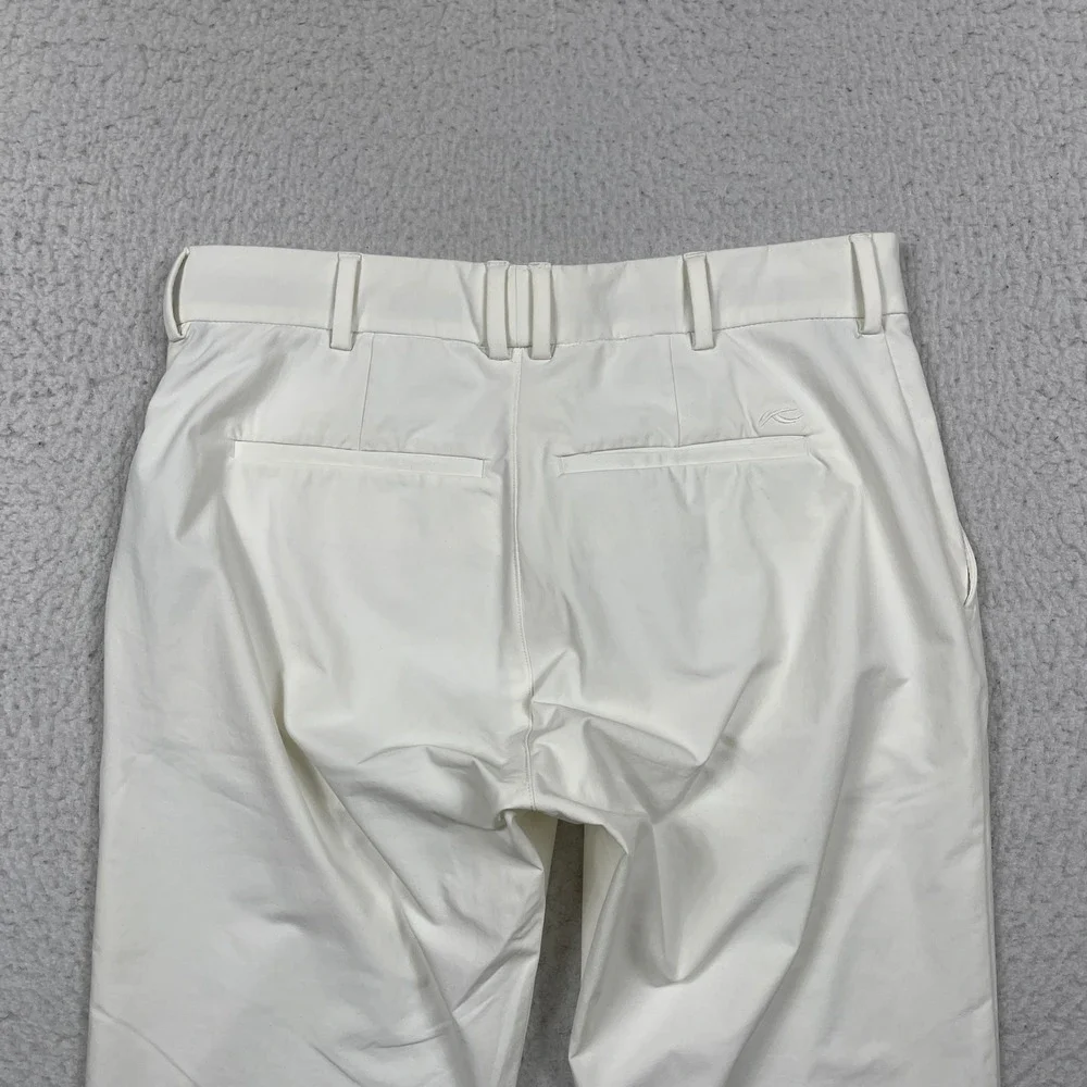 KJUS Pants Mens 48 S US 32 Off White Ike Stretch Golf Chino Luxury Performance